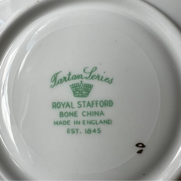 Black Watch Tartan Teacup Saucer 48th Highlanders Saucer Nemo Me Impune Lacessit - Picture 4 of 9